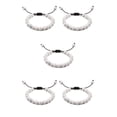 thumbnail image 1 of Minnieouse minimalista de piedras preciosas naturales regalo para unisex para mujer para hombres idea de regalo línea negra+blanco Type2 NO2, 1 of 6