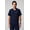 NAVY, variant on Men's Max Scrub Top - MotionTech Fabric, 4-Way Stretch, Wrinkle-Resist, Anti-Shrink, Breathable, Short Sleeve (Sizes Vary)