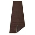 thumbnail image 3 of Rugsotic Carpets Eco-Friendly Woven Hand Woven Kilim Flat Weave Dark Brown Solid Area Rug, 3'x13' Runner, Antimicrobial, 3 of 5