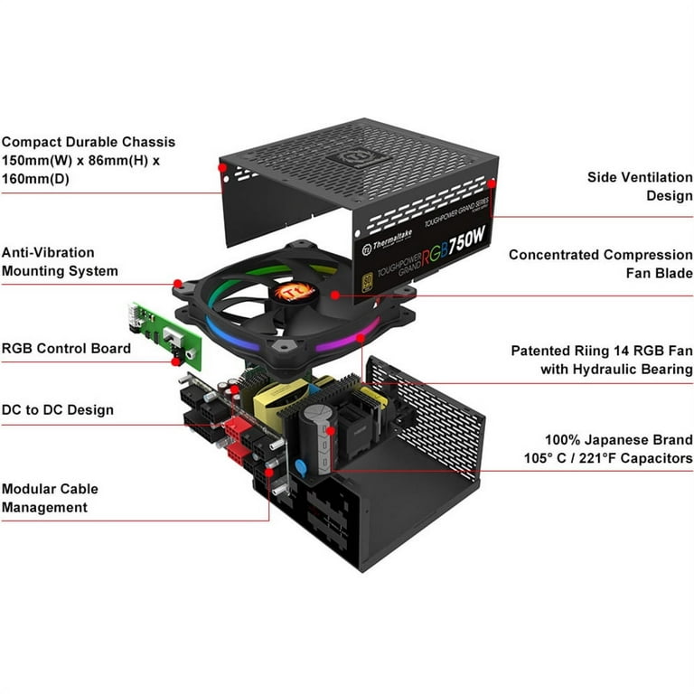 Thermaltake Toughpower Grand RGB 750W Gold Fully Modular