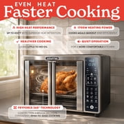 Gourmia Digital Air Fryer Toaster Oven with Single-Pull French Doors, New