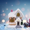 thumbnail image 2 of Decoración navideña de casa de pueblo con luces de colores Escena de pueblo navideño Estilo A, 2 of 5