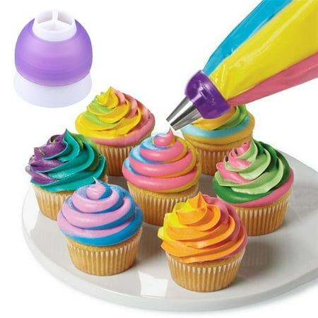 

Spray Nozzle Professional Cake Decoration Spray Coupler Decoration Cupcake Tools Plastic Spouts Cream Baking Tri-Colour