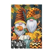 KAGAYD Halloween Banner Pumpkin Dwarf Man Kittena Double-Sded Printing Garden Flag
