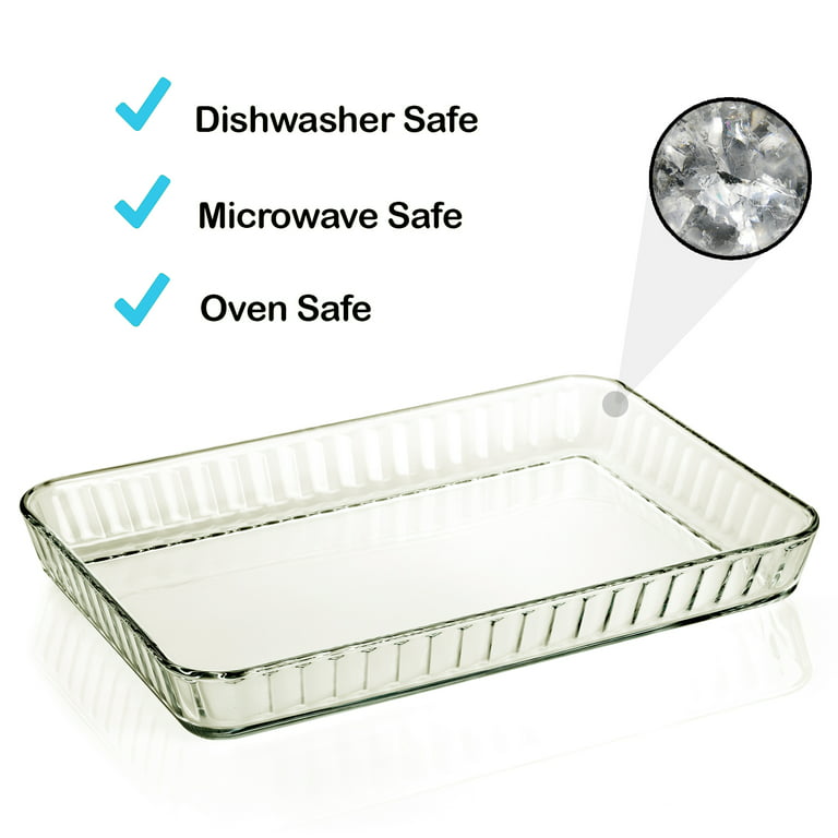 Roeveca 6 Quart Large Rectangular Baking Dish, 16x11 Inches Ceramic Baking Pan Casserole Dish for Cooking,Kitchen and Daily Use, Safe for Oven