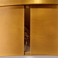 thumbnail image 4 of Small Orbit Metal Flush Mount Ceiling Light in Antique Brass Metal Finish, 4 of 5