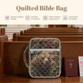thumbnail image 7 of Xixirimido Bible Cover, Bible Carrying Book Case for Women, Multi-pockets Protective Church Organizer Bag with Handle Christian Gift, American Flag Bear, 7 of 7