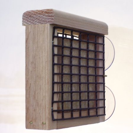 Birds Choice Window Mount Cedar Suet Bird Feeder Walmart Com
