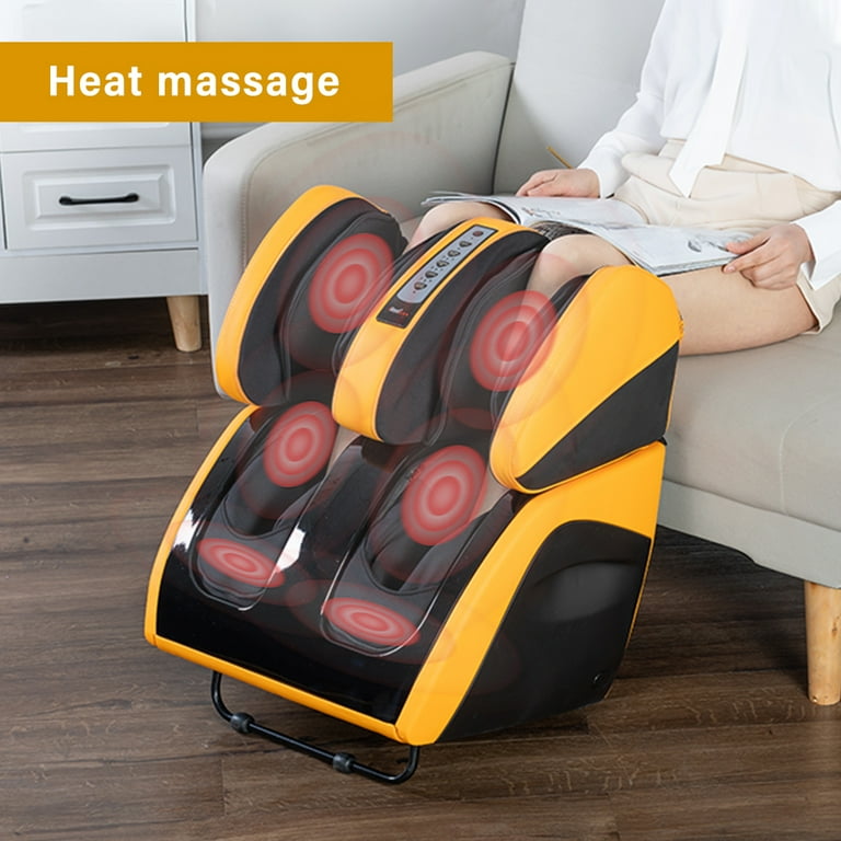 iRest C30 Electric Air Compression Foot Calf Leg Massager with Heat Yellow Walmart