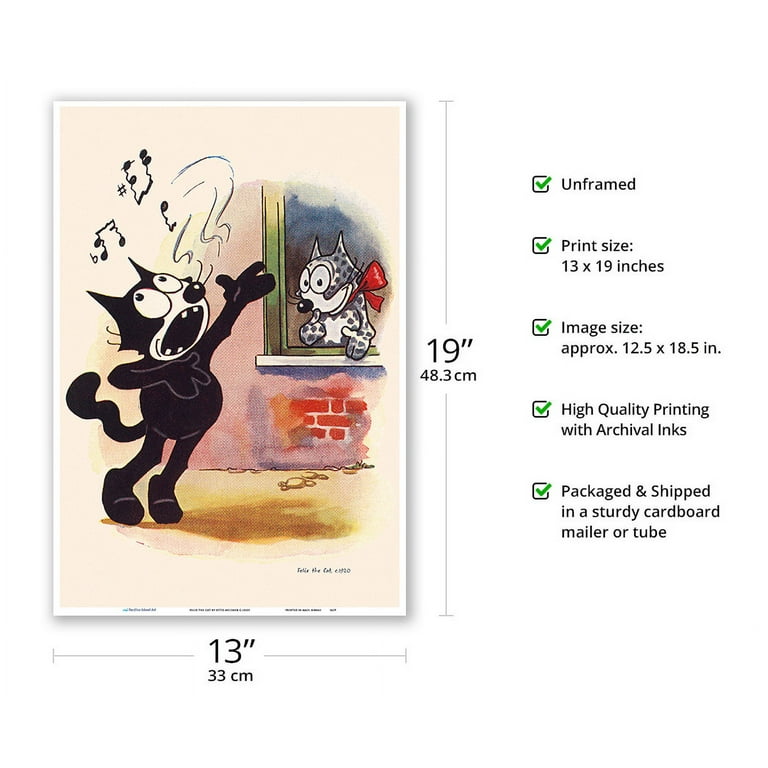 Felix The Cat Vintage Cartoon by Otto Messmer Master