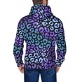 thumbnail image 5 of Zip Up Hoodies for Men - Stripe Purple Leopard Print Long Sleeve Comfrt Men'S Fashion Hoodies & Sweatshirts, Jackets for Men Hoodies Pullover Clothing Clothes with Pouch, 5 of 5