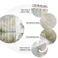 thumbnail image 3 of Rustic Landscape Bathroom Shower Curtains with 12 Hooks Polyester Waterproof Shower Curtain for Stalls and Bathtubs Vintage Farmhouse Nature Lake Wildflower Decorative Bathroom Curtain 66x72 Inches, 3 of 9
