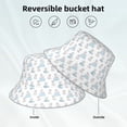 thumbnail image 2 of KLL Playful Polar Bear Pals Bucket Hat for Women Men Packable Travel Beach Sun Hat Outdoor Rave Accessories Reflective Fisherman Cap, 2 of 7