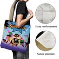 thumbnail image 3 of Supertato Bolso de tela con estampado de lienzo para mujer, bolsa de compras reutilizable y estética, con cremallera interior, regalo para mujer,40*45cm., 3 of 6