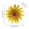 thumbnail image 3 of 12 inches Metal Flowers Wall Decor Metal Wall Art Decorations Hanging for Indoor Outdoor Home Bathroom Bedroom, 3 of 10