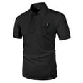 thumbnail image 4 of PMVFHDE Shirts For Men Summer Short Sleeve Mesh Cooling Comfortable Breathable Shirt Collar Style T Shirt, 4 of 5