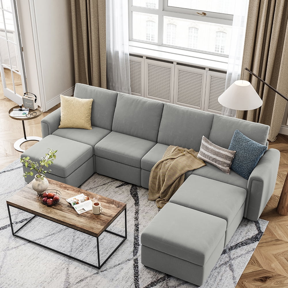 LINSY HOME Modular Couches and Sofas Sectional with Storage Sectional