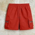 thumbnail image 6 of DISKEBUISS Women's Cargo Shorts Athletic Lightweight Drawstring Tie Zipper Pockets Summer Outdoor Hiking Running, 6 of 6