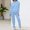 Blue, variant on Pyhlmscde Women's Fashionable Loose High Neck Sweatshirt Set, Women 2 Piece Outfits Sets, Fall Outfits for Women, Fall Clothes for Women
