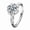 Wedding suit women's ring (platinum), variant on Original Moissanite Couple Ring in 925 Silver