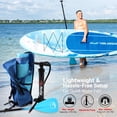 thumbnail image 3 of SereneLife Inflatable Stand Up Paddle Board - Wide Stable Design, Non-Slip Deck for Adults & Youth with Premium Paddle Board Accessories: Carry Bag, Dual Action Pump, Paddle, Ankle Leash - 10'6", 3 of 7