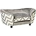 thumbnail image 3 of Enchanted Home Pet Snuggle Pet Sofa Bed, 26.5 by 16 by 16-Inch, Gray, 3 of 4