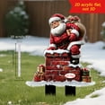 thumbnail image 5 of SLYNSHome Christmas Yard Stakes Decorations,Outdoor Christmas Metal Snowman Santa Claus Garden Stakes Signs for Garden Home Lawn Patio, 5 of 8
