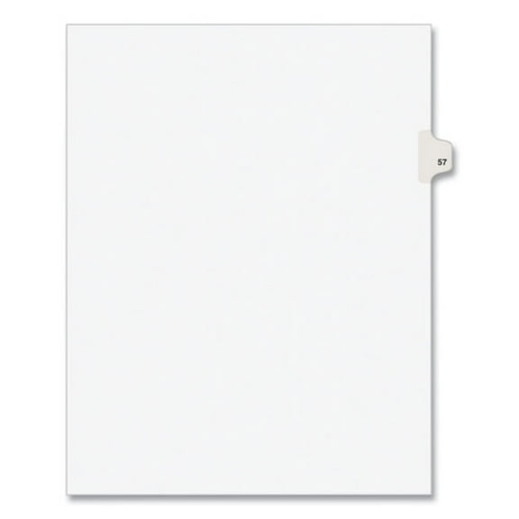 Avery Individual Legal Dividers Avery Style, Letter Size, Side Tab #57 (1057)