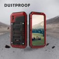 thumbnail image 4 of Mitywah Étui iPhone XR Robuste Imperméable Antichoc Anti-Poussière Métal Robuste Protection Complète Écran Intégré, 4 of 5