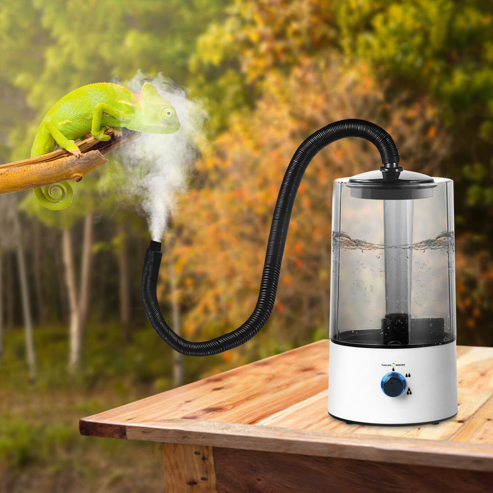 Pet & Reptile Humidifier – 1.06 Gallon Large Capacity Adjustable Mist (3 Levels) with Anti‑Dry Burn Protection & Quiet 36 dB Operation – Ideal for Lizards, Snakes, Turtles & Small Room Humidity
