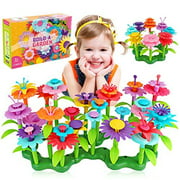 Dreampark 109 PCS Flower Building Toys, Garden Building Set for Girls and Toddlers, Early Educational Learning Toy Birthday Gifts Creativity Play for 3-7 Year Old Kids