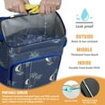 thumbnail image 4 of Aloha Beach Vacation Cooler Backpack - 20L Lightweight Soft Cooler Bag with Multiple Pockets for Food & Drinks, 4 of 6
