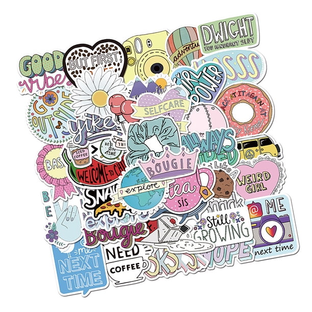 Bewildely 50 Uds. Pegatinas de grafiti con frases inspiradoras en inglés, impermeables, para maleta, portátil, Scooter, refrigerador, pegatinas para Decoración del hogar Frases creativas B Bewildely HA003803-05