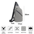 thumbnail image 2 of Mochila recargable por USB para viajes de ocio y negocios, a prueba de salpicaduras, bolso de pecho, mochila pequeña MFZFUKR BST3028845-2, 2 of 5
