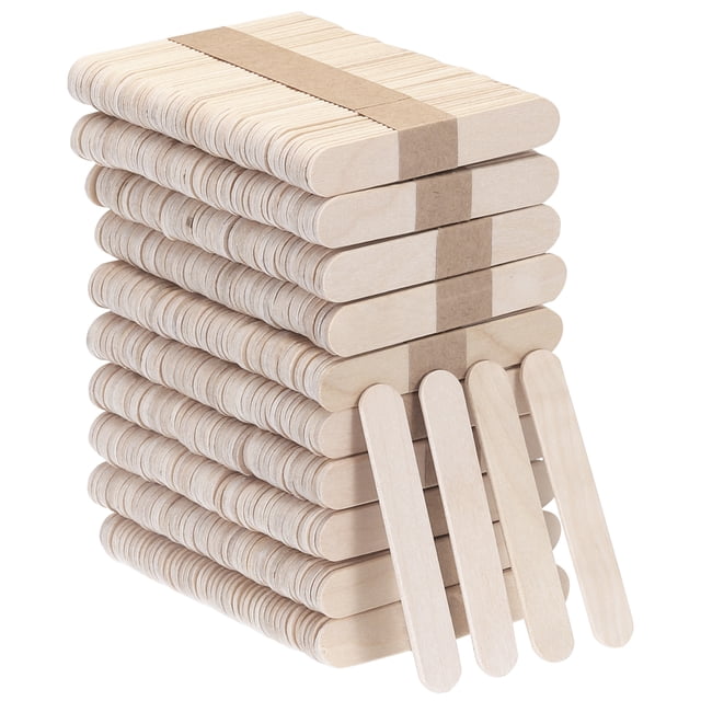 Unique Bargains Wood Craft Sticks, 3 Inch Wooden Crafts Stick for DIY Craft Project, 500 Pack
