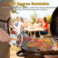 thumbnail image 1 of Cestas para parrilla de barbacoa XCF de acero inoxidable con ruedas mango de madera extraíble, 1 of 4