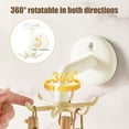 thumbnail image 4 of Suction Cup Hooks Kitchen Utensil Hanger 360°Rotatable Claw Kitchen Hooks Strong Adhesive Punch Wall Mount Sundries Organizer Space Saving Utensil Rack for Kitchen Bathroom Cabinet, 4 of 6