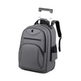 thumbnail image 2 of Mochila para ordenador portátil con ruedas, maletín con ruedas para ordenador portátil, bolso de de negocios con ruedas para mujeres y hombres Gris, 2 of 8