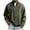 Army Green, variant on Mens Quarter Zip Pullover Vintage Distressed Stand Collar Denim Sweatshirts Loose Casual Mock Neck Golf Shirts