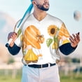 thumbnail image 5 of Picia Sunflower Gnomes 5 Pattern Mens Polo Shirts Quick Dry Short Sleeve Golf T Shirt Performance Moisture Wicking Casual Workout Baseball T-shirt-X-Large, 5 of 7