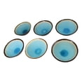 thumbnail image 4 of Pack Of 6 Crackle Blue Sky Aozora Kannyu Ceramic Large Pho Ramen Soup Bowls 47oz, 4 of 9