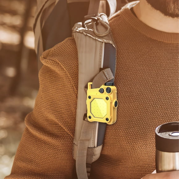 Linterna de llavero mini | LED súper brillante de 500 LM COB | Lámpara de trabajo recargable, lámpara de emergencia portátil exterior | IPX5 impermeable, rotación de 180°, carga rápida tipo C