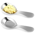 thumbnail image 1 of 2 cucharas infantiles de acero inoxidable para sopa, cena, postre y arroz., 1 of 8
