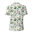 thumbnail image 3 of Coaee Lilies Flowers for Men's Short Sleeve Polo Shirt,Men's Polo Shirt Moisture Wicking Dry Fit Performance Athletic Short SleeveX-Large, 3 of 9