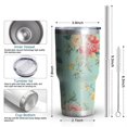 thumbnail image 6 of 30oz Pioneer Flower Tumblers Stainless Steel Tumbler with Lid and Straw,Vacuum Insulated Double Wall Travel Tumbler Cups Mug with Cleaning Brush for Coffee,Tea, 6 of 7
