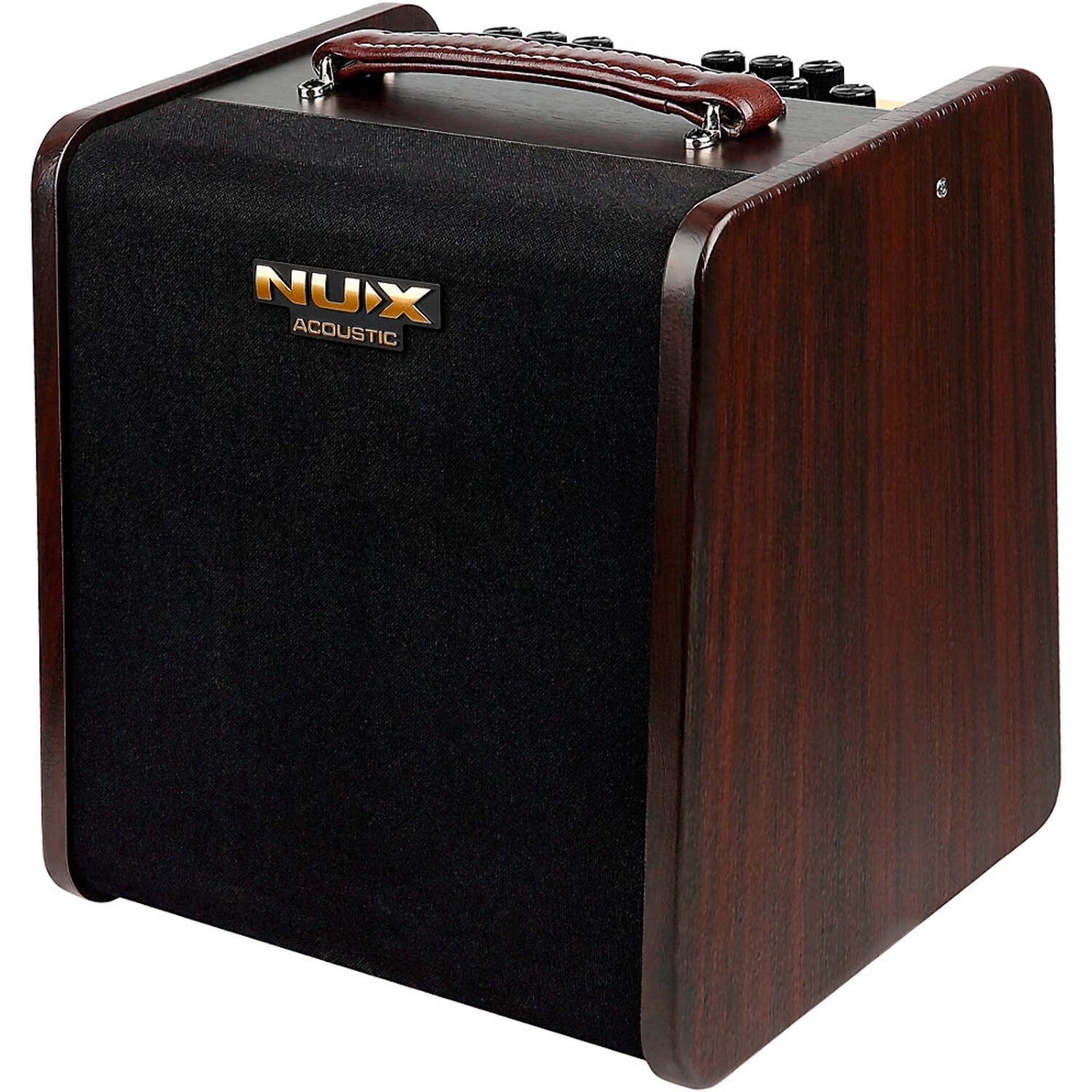 NUX Stageman II AC-80 80W 2-Channel Modeling Acoustic Guitar Amp With Bluetooth Brown