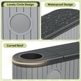 thumbnail image 6 of Bifanuo Cat Litter Box Enclosure,Hidden Litter Box Furniture with Round Lift-Up Door, Multi-Functional Cat Cabinet for Living Room and Bedroom,Gray, 6 of 11