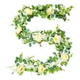 thumbnail image 1 of Arrangement de Roses Élégant avec Vignes Vertes et Champagne pour Mariage Fête Cheminée Maison, 1 of 6