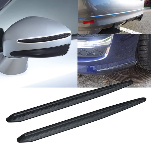 Etiqueta Engomada De La Barra Del , Protector De La Parrilla Del Parachoques De Goma Estilo De Fibra De Carbono Anticolisión Para El Coche