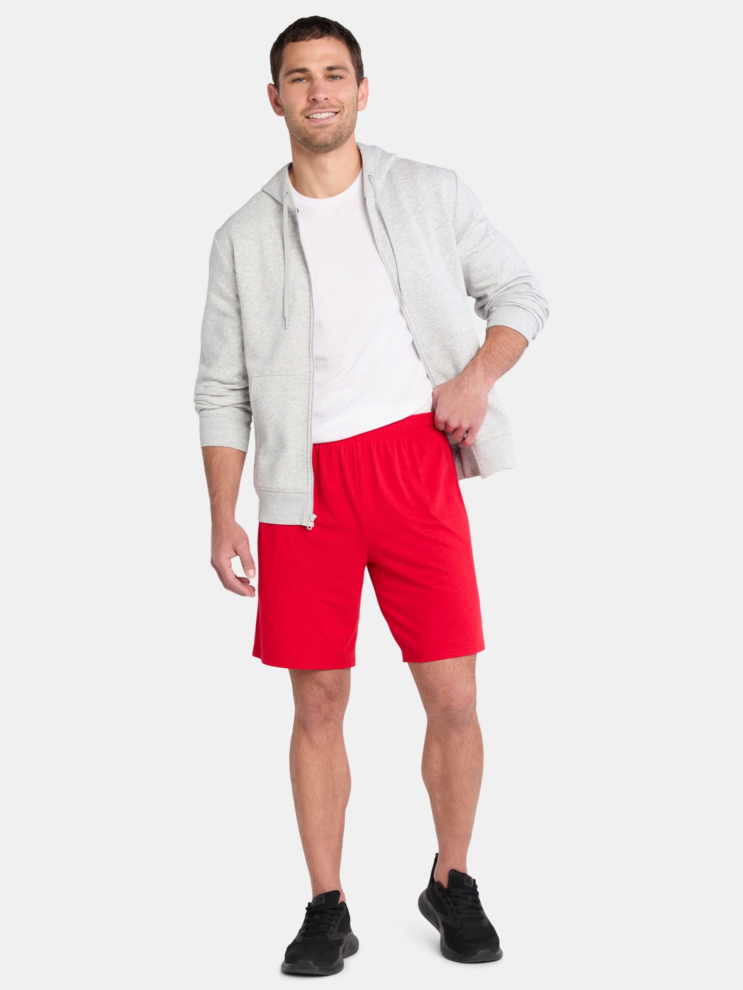 Athletic Works Men's and Big Men's Tri-Blend Active Shorts, 7" Inseam, Sizes XS-5XL